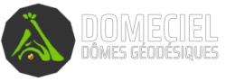 Logo Domeciel, le spécialiste du dôme géodésique en bois haut de gamme